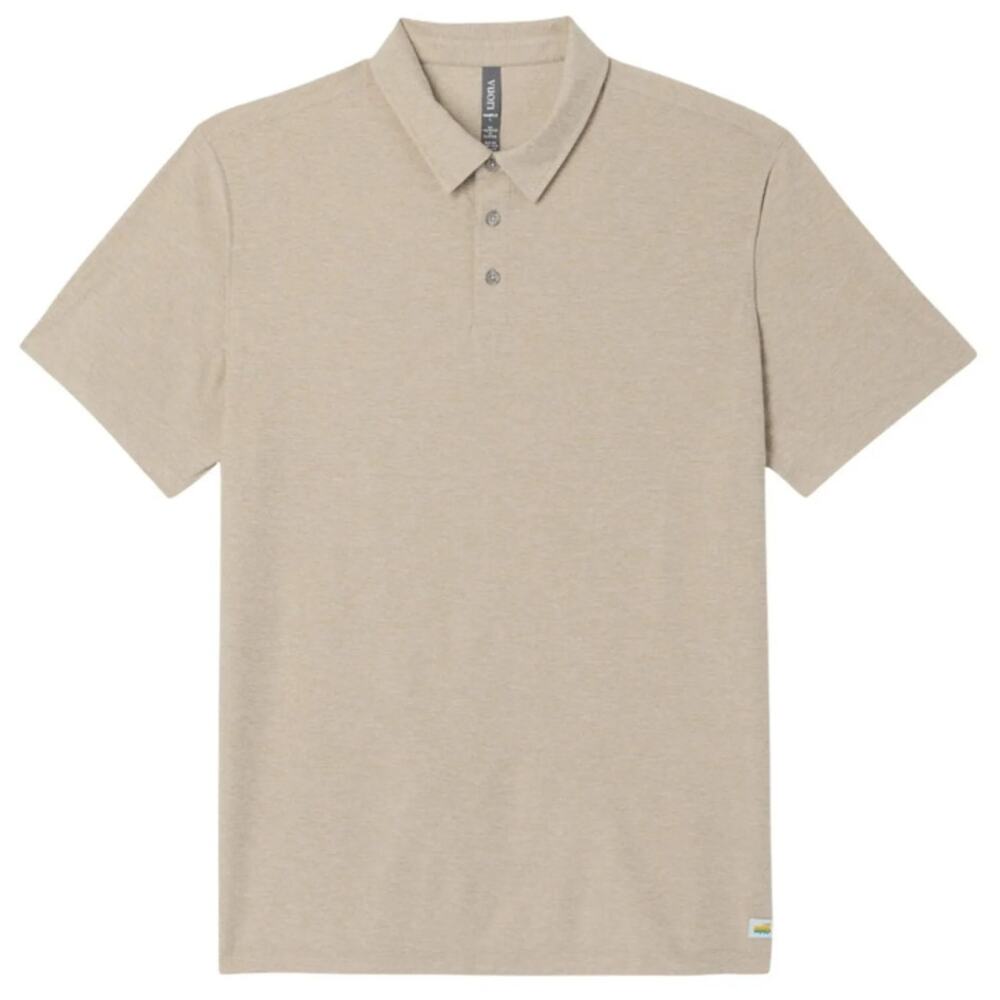 Vuori Strato Tech Performance Polo Truffle Heather Men's XXL